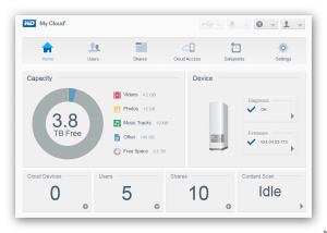 WD MyCloud administration