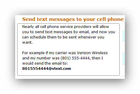 Send SMS fra dit mailprogram