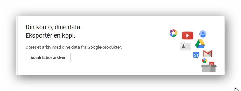 Adgang til Googles data om dig