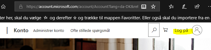 Ændring af Windows 10 login password