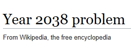 År 2038 unixdate problem