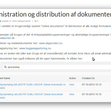 Administration og distribution af dokumenter